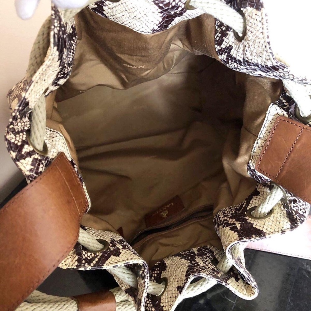 SOLD Lanvin Python Bucket Bag - Picture 7 of 10